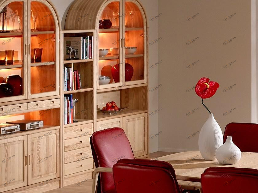 Dyrlund Деревянный книжный шкаф с ящиками  1192m 