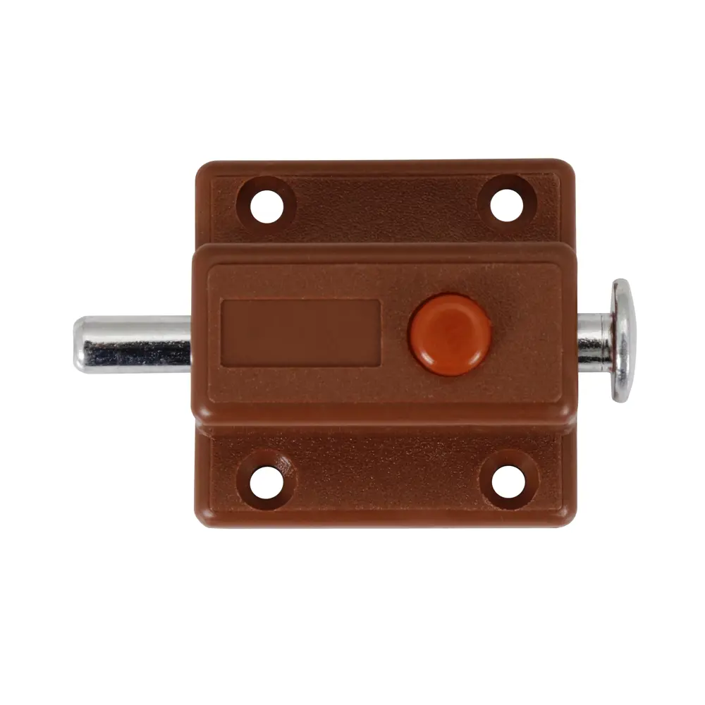 Задвижка мебельная Edson 35 мм пластик коричневый Santreyd STLM-2024604 - Вид №2