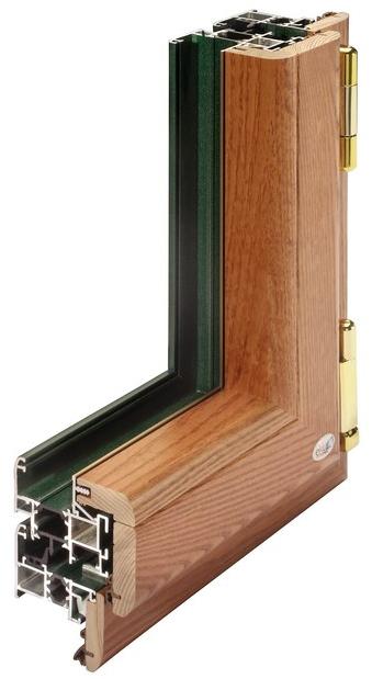 PROFILATI Распашное окно из алюминия и дерева sun-id-1499846 - Вид №2