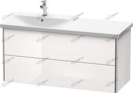 XS418602222 XSquare Тумбочка подвесная Белый глянцевый декор Duravit