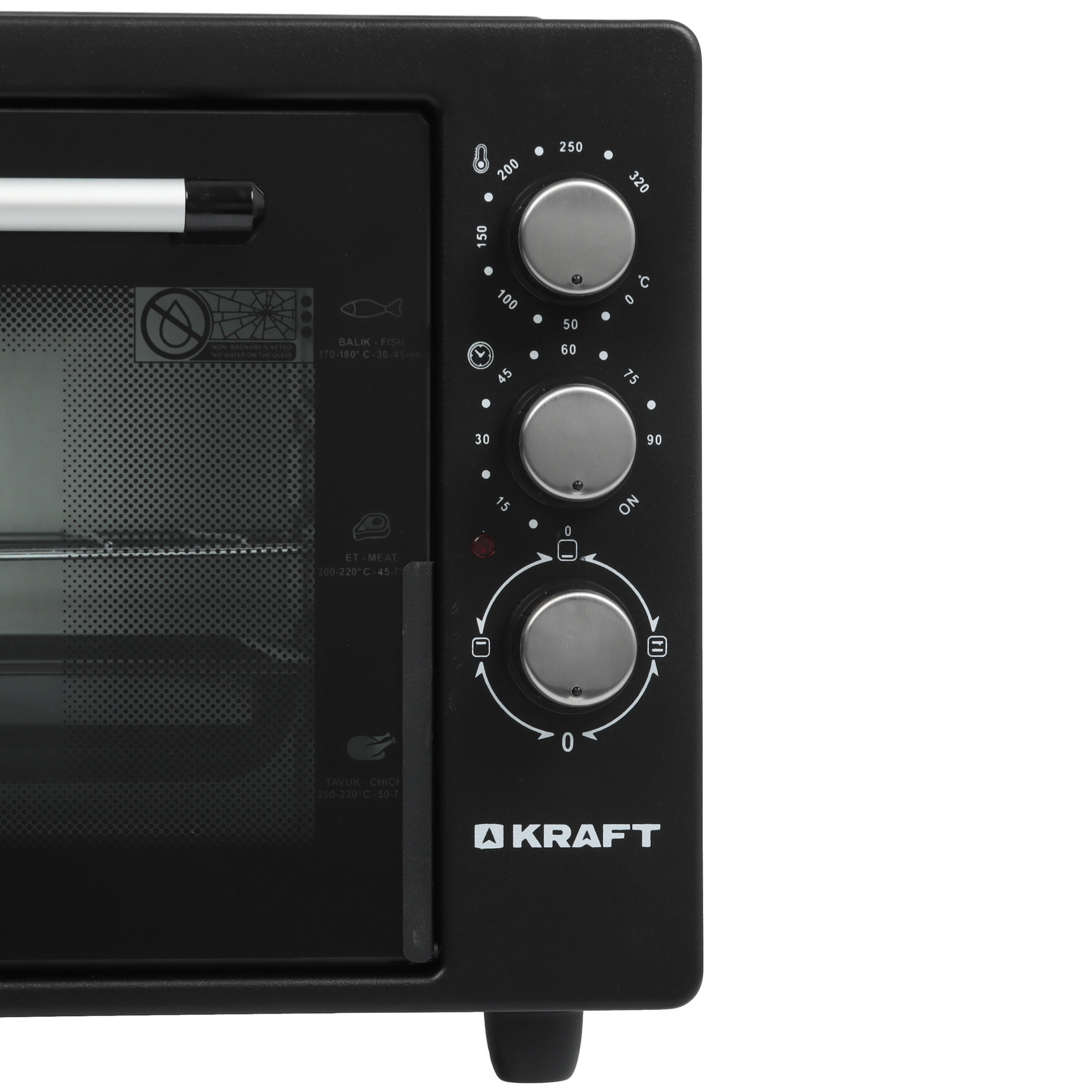 5084860 Мини-печь Kraft KF-MO 3800 BL черный STDN-0015682 - Вид №3