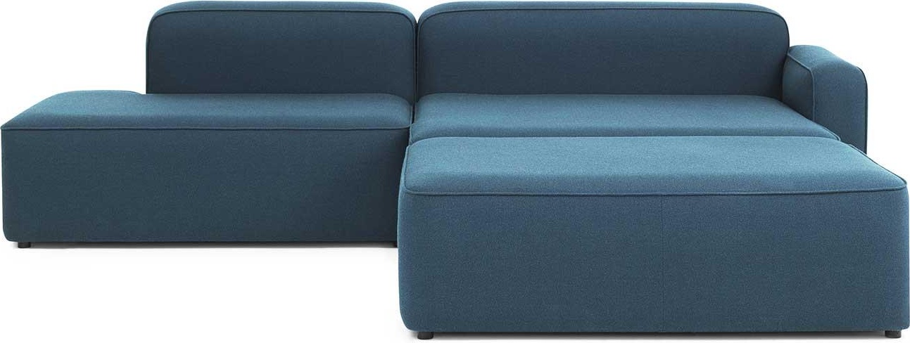 1002006 Веревочный диван Шезлонг правый с пуфом Normann Copenhagen 