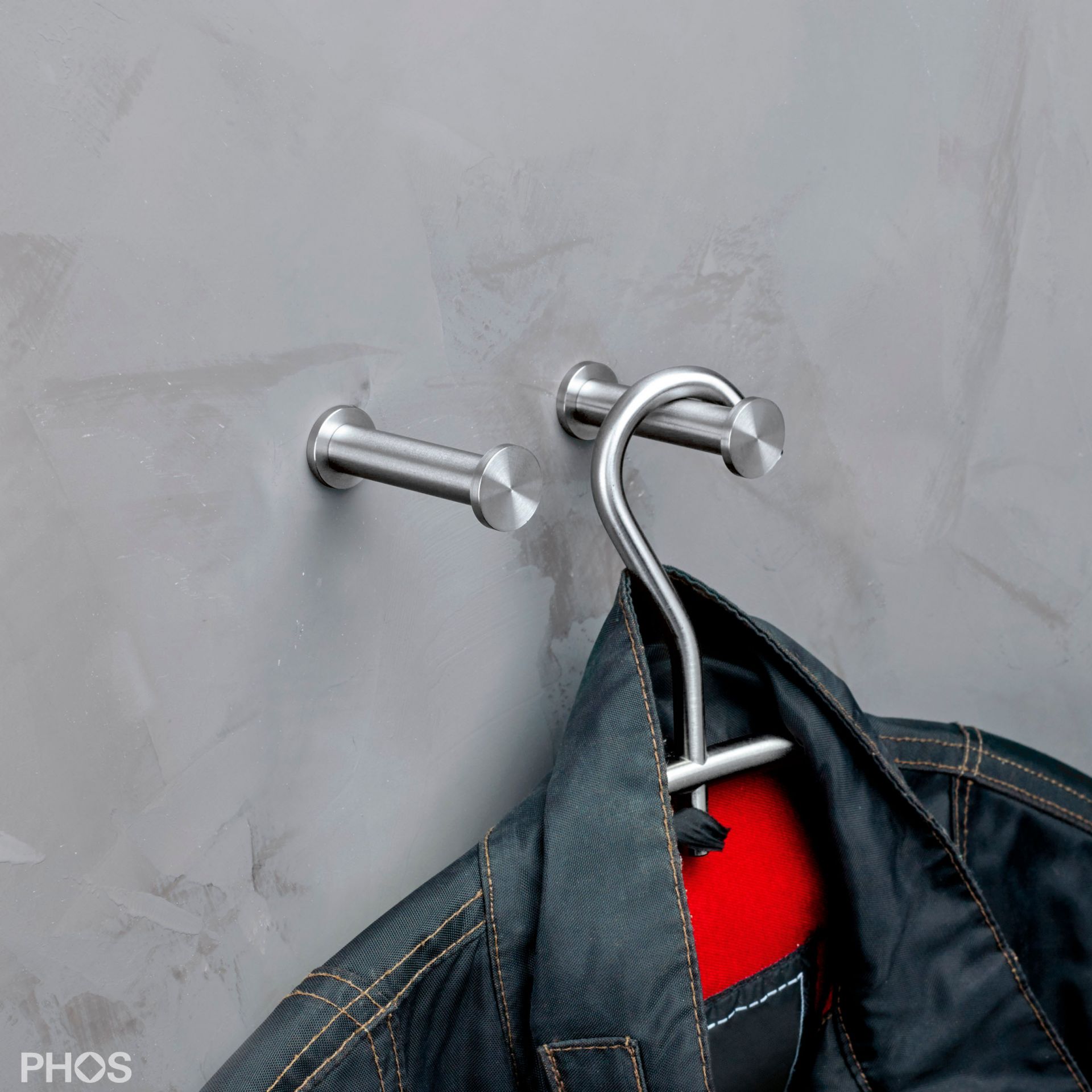 HA2-RS Настенный крючок, модель bnd, ø12, длина 60 мм PHOS  - Вид №1