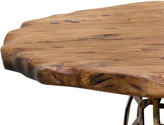 BRABBU Круглый обеденный стол из латуни sun-id-1472182 - Вид №1