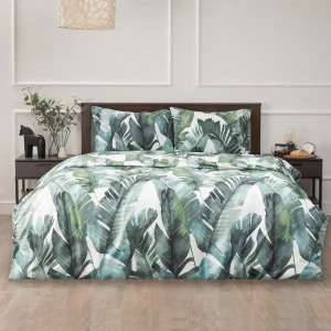 Комплект постельного белья Amore Mio Спиннеу евро полисатин зеленый