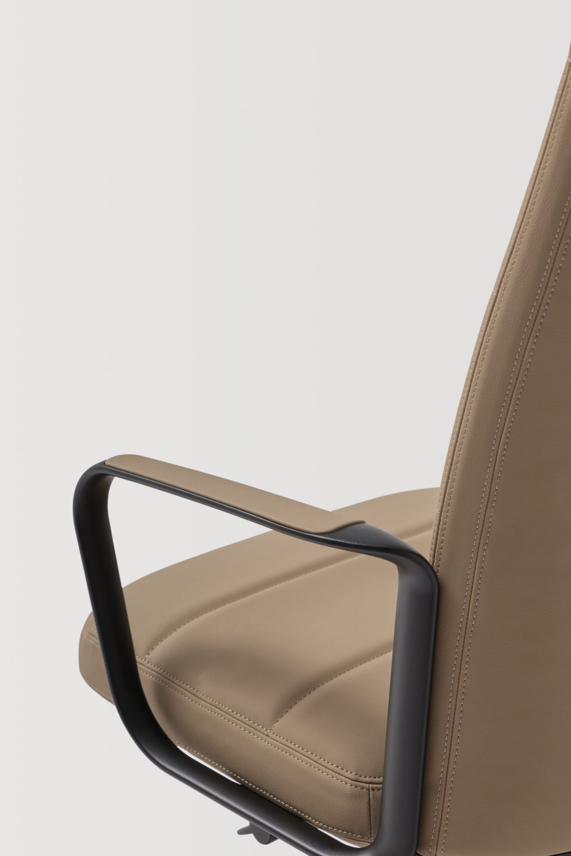 5-спицевое кожаное вращающееся офисное кресло с высокой спинкой INCLASS ZenPro ARCH-00120578 - Вид №3