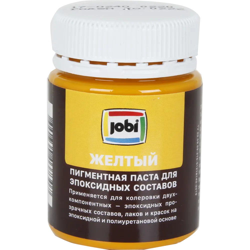 Пигментная паста Jobi для эпоксидных составов 40 мл цвет желтый STLM-2017373