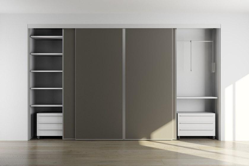 De Rosso Шкаф на заказ с hpl и алюминиевыми раздвижными дверями Aliante system sun-id-1499520 - Вид №30