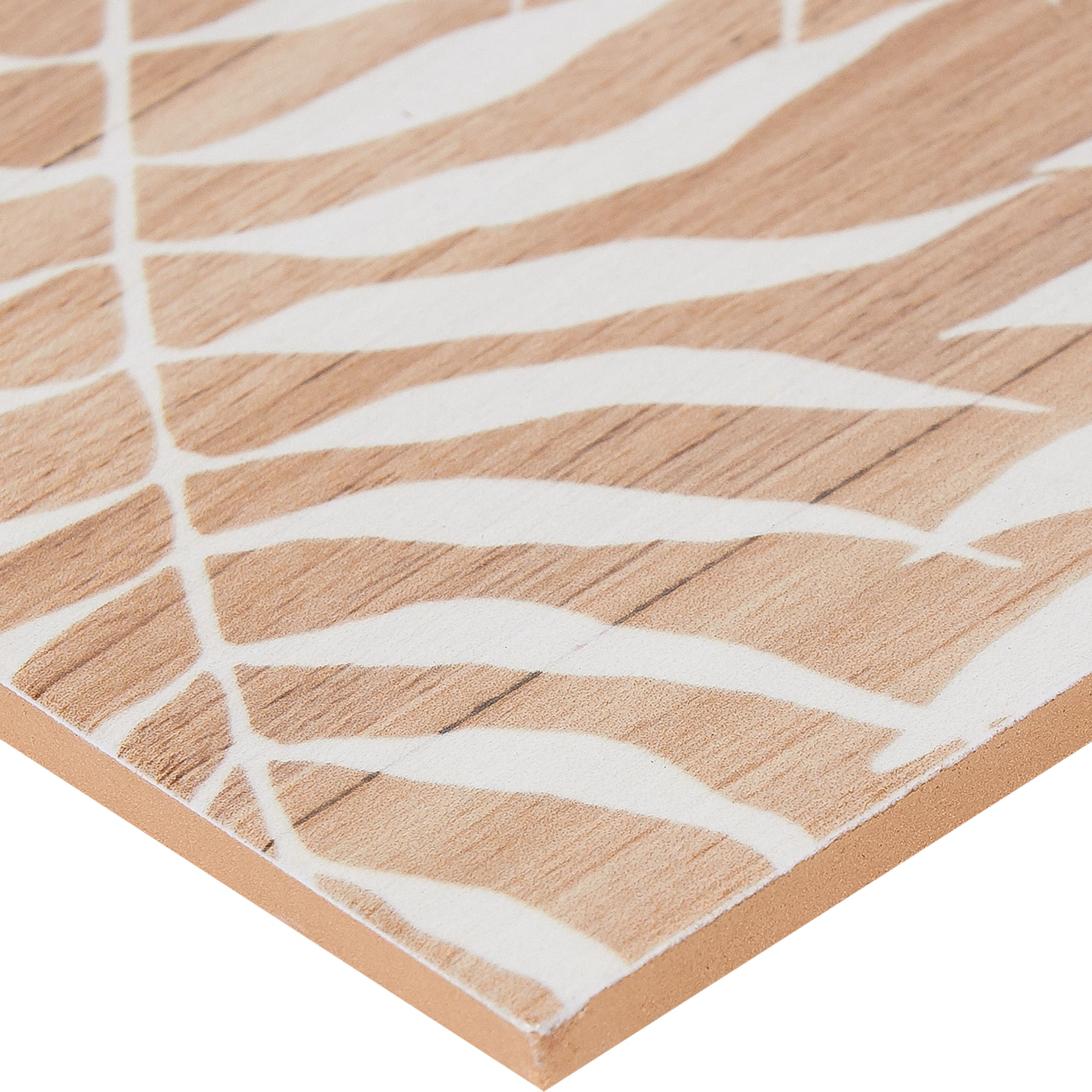 82794870 Плитка настенная с узором 20х40 см 1.2 м² цвет коричневый Organic Santreyd - Вид №1