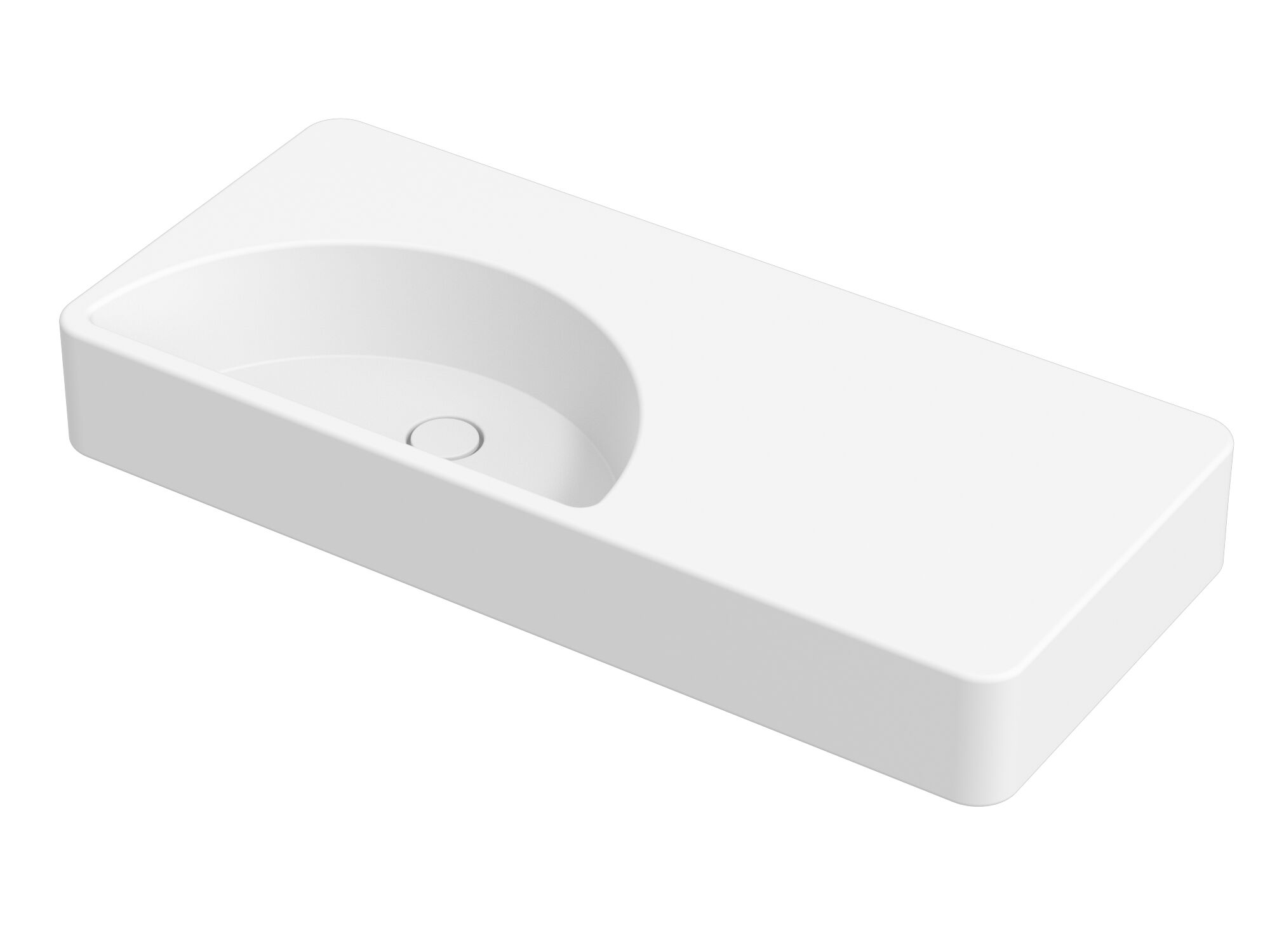 Керамическая раковина с одной столешницей Alice Ceramica Lunaris ARCH-00089088