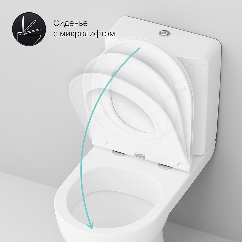 C908607SC унитаз-компакт с сиденьем микролифт AM.PM Gem - Вид №5