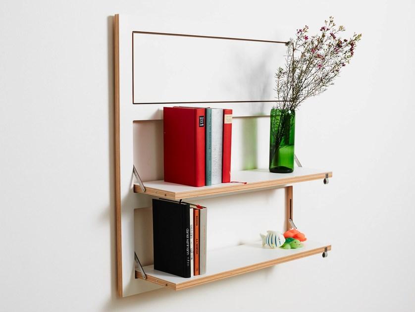 AMBIVALENZ Книжный шкаф офисный из фанеры Fläpps shelf 80×80-3 Fl080002 - Вид №3