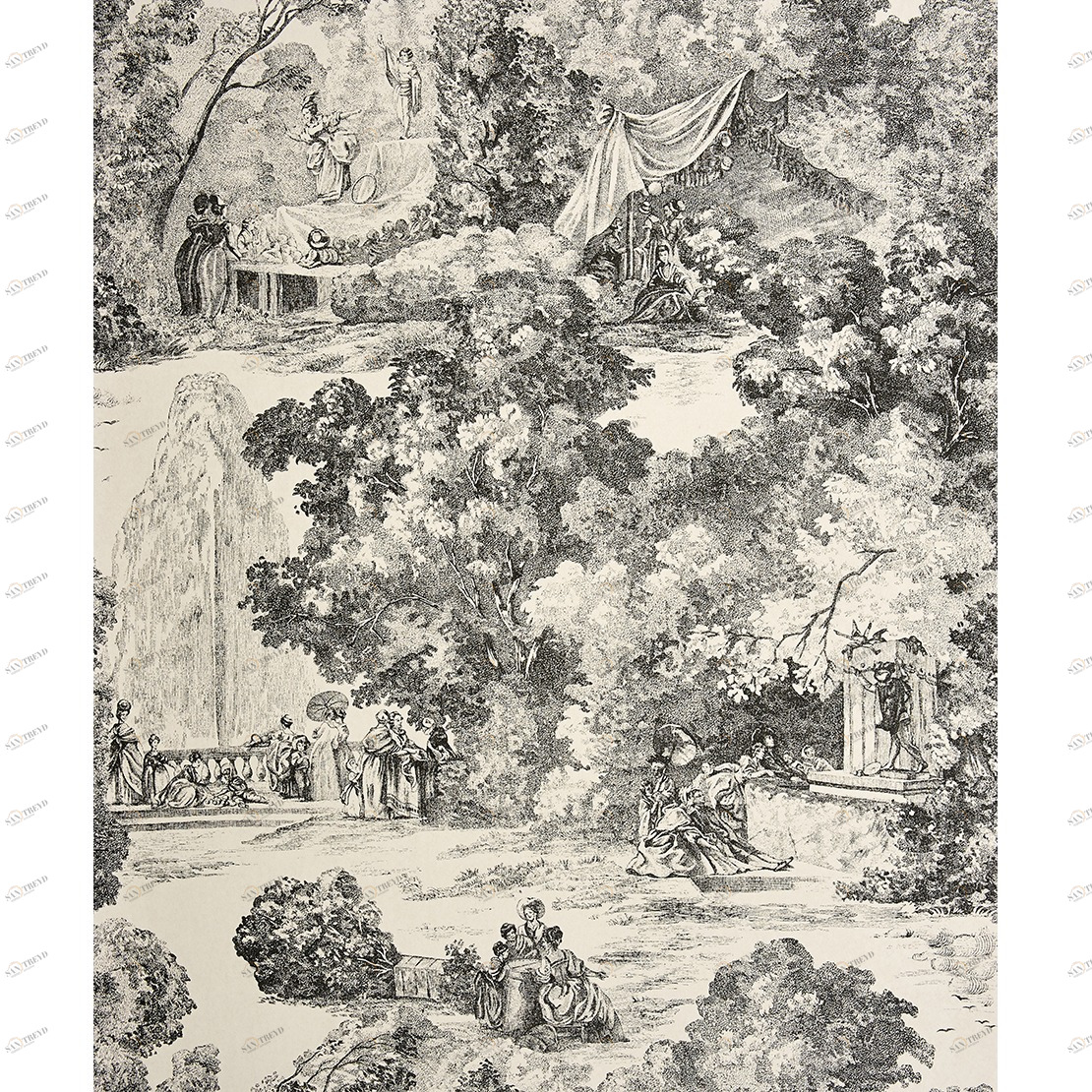 Рулон обоев CHANTILLY CHT22979528. Основа нетканый материал Casadeco