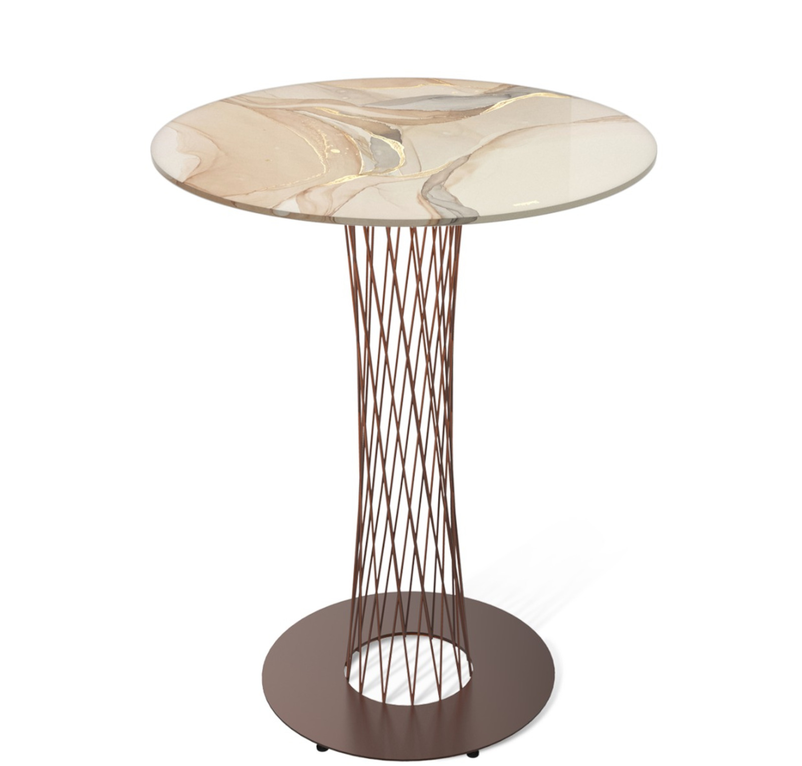 Стол барный SHT-TU3/H110/TT32 80 СТЕКЛО/МДФ Santreyd 