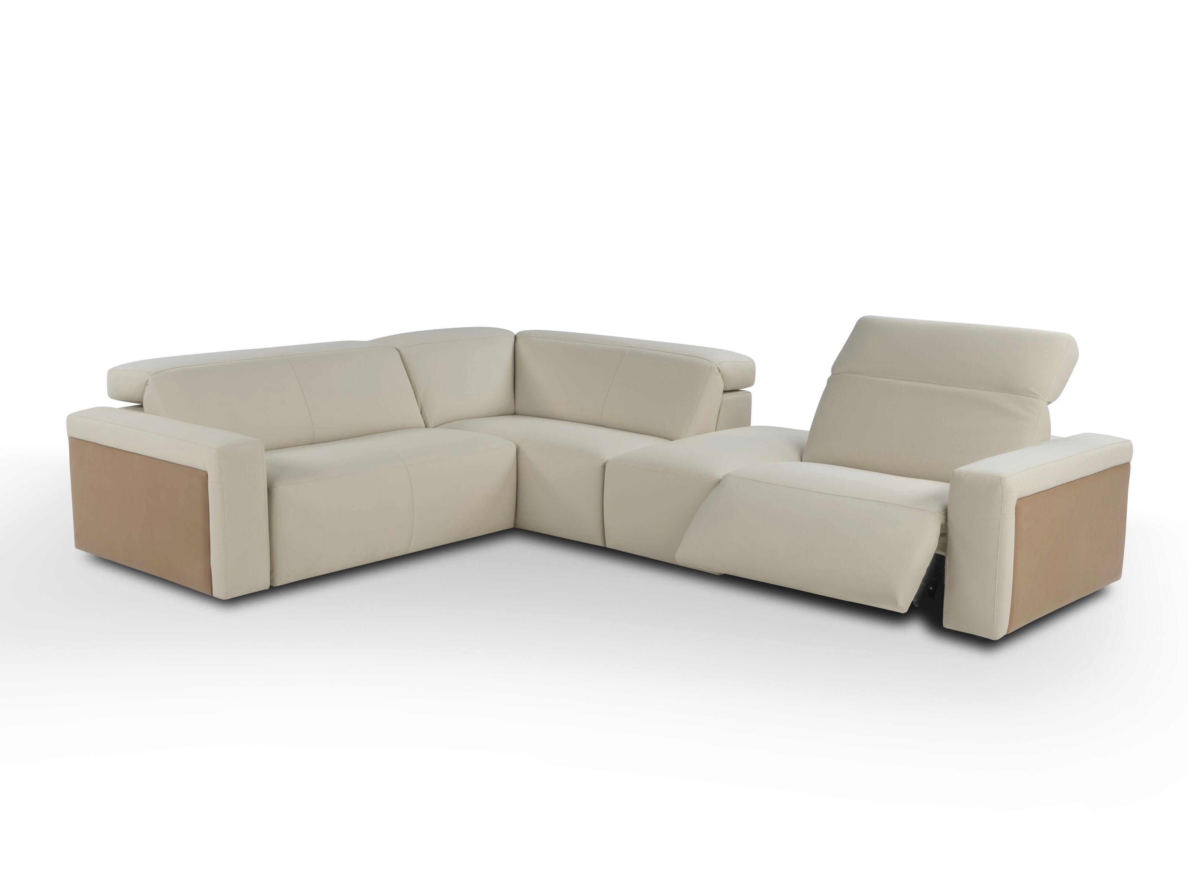 Кожаный угловой диван с электрическим движением Calia Italia премиум ARCH-00100084 - Вид №3