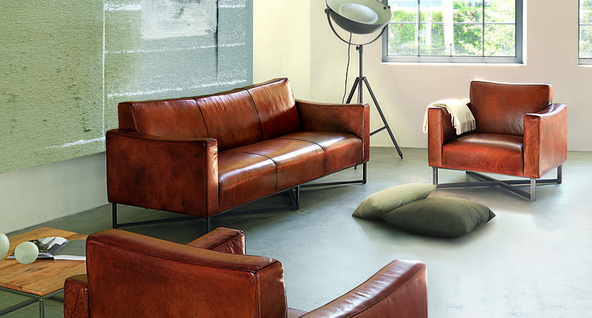 Oliver B. 3-х местный кожаный диван Oliver b. wild Onda - Вид №2