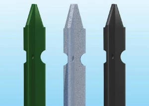 Ferro Bulloni Столб в "т" секции для поддержки металлических ограждений Pali per recinzioni con reti metalliche