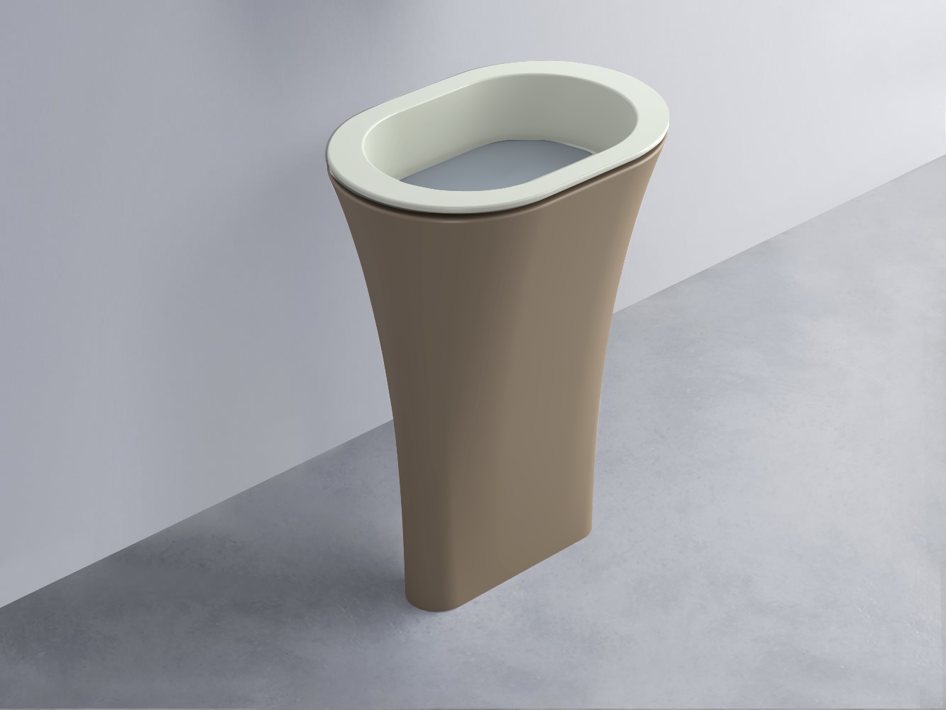 AMLA65-PM+AMPILO-BR+AMCOLO-AN Раковина Amedeo Ovale отдельностоящая cielo Enjoy + Amedeo Ceramica Cielo