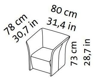 brühl Кожаное кресло с подлокотниками Magnat sun-id-1436358 - Вид №5