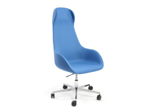 Офисное кресло руководителя с высокой спинкой