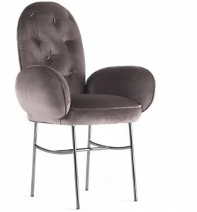 JCP UNIVERSE Мягкое бархатное кресло с подлокотниками