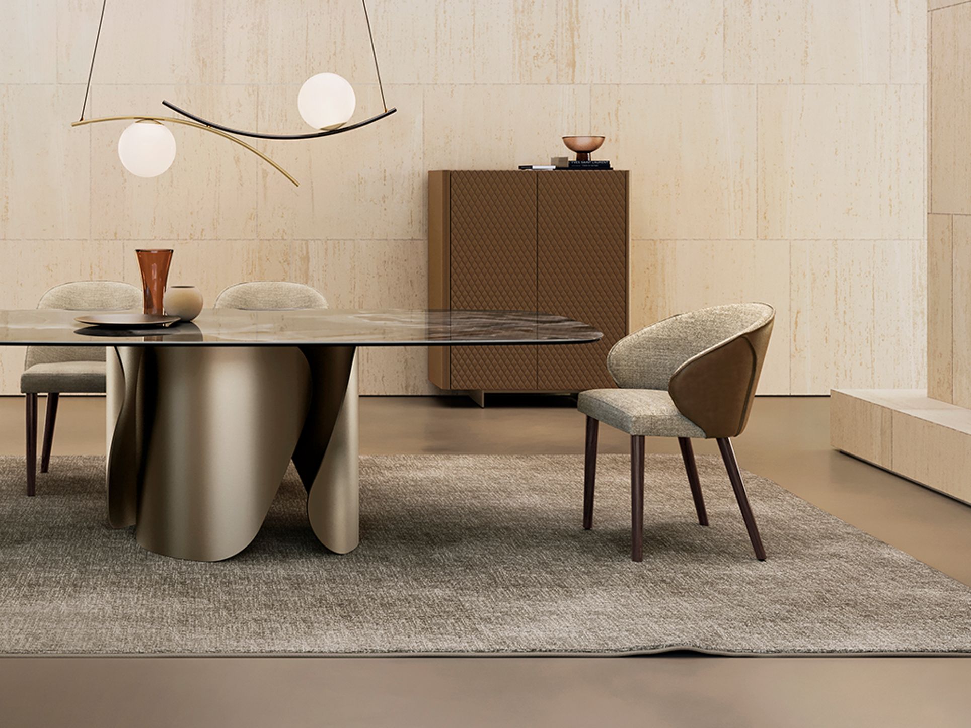 Мягкий тканевый стул с подлокотниками EFORMA Manta ARCH-00035797 - Вид №3