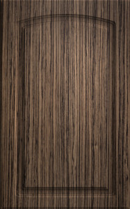 Фасады для кухни Классика Фрезеровка «Арка+» Зебрано темное №119