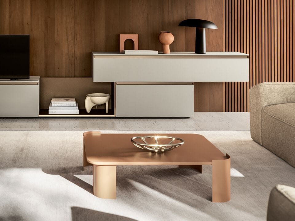 Квадратный стол из листового металла Santalucia Mobili Homy ARCH-00027125 - Вид №3