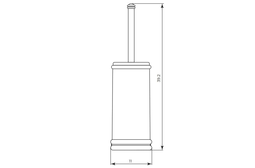 Керамическая туалетная щетка Gaia Mobili Complements ARCH-00075316 - Вид №2