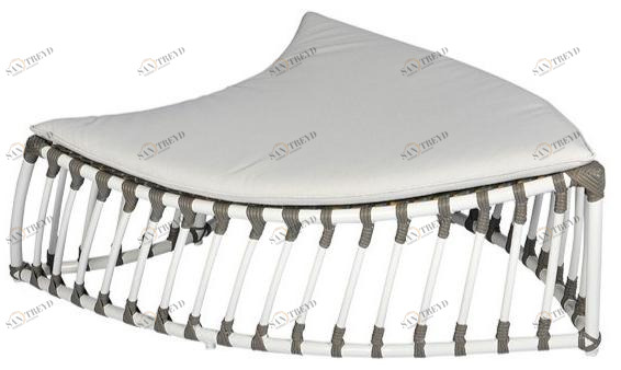 cbdesign Садовый табурет / подставка для ног из алюминия Foglia N121n1