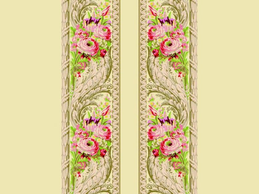 Шелковая ткань для обивки стен в стиле Людовика XVI с цветочным узором LELIEVRE Exception ARCH-00109122