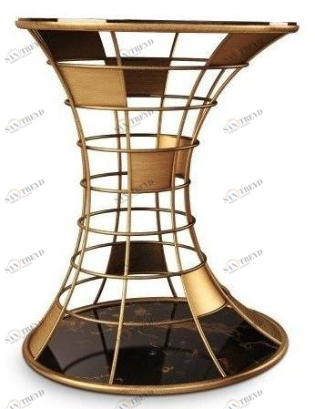 Porustudio Круглый сервиз из латуни и мрамора sun-id-1515749