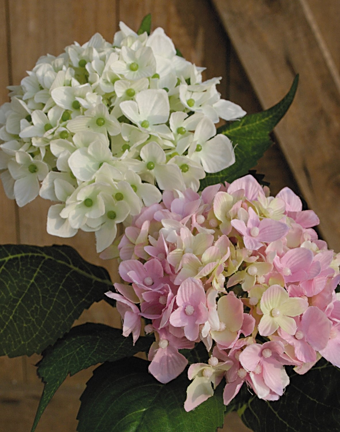 2297 778 a2 Искусственная гортензия, 35 см, бежево-белая H-andreas  - Вид №1