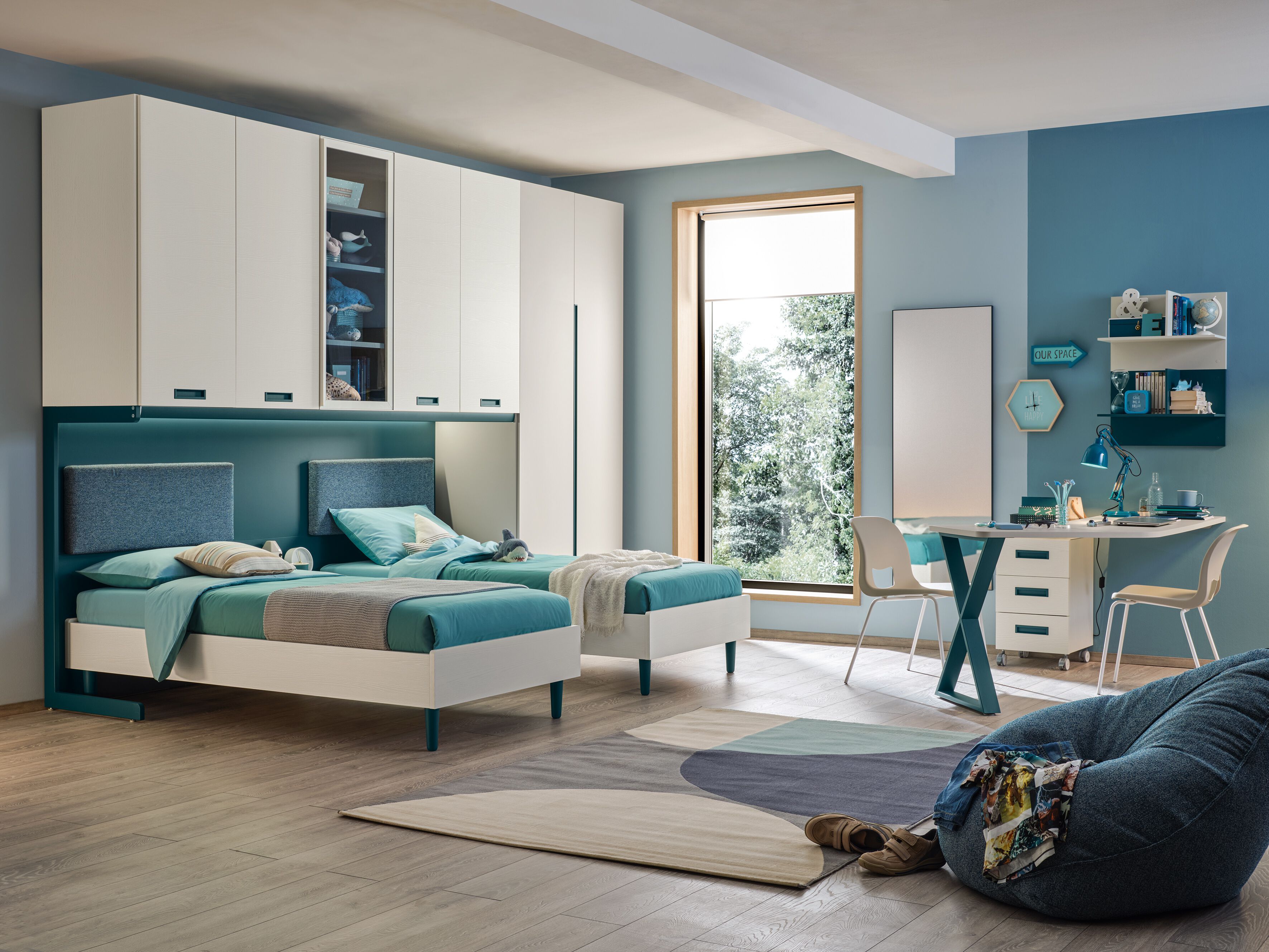 Спальня с двумя кроватями Moretti Compact KC425 ARCH-00110339