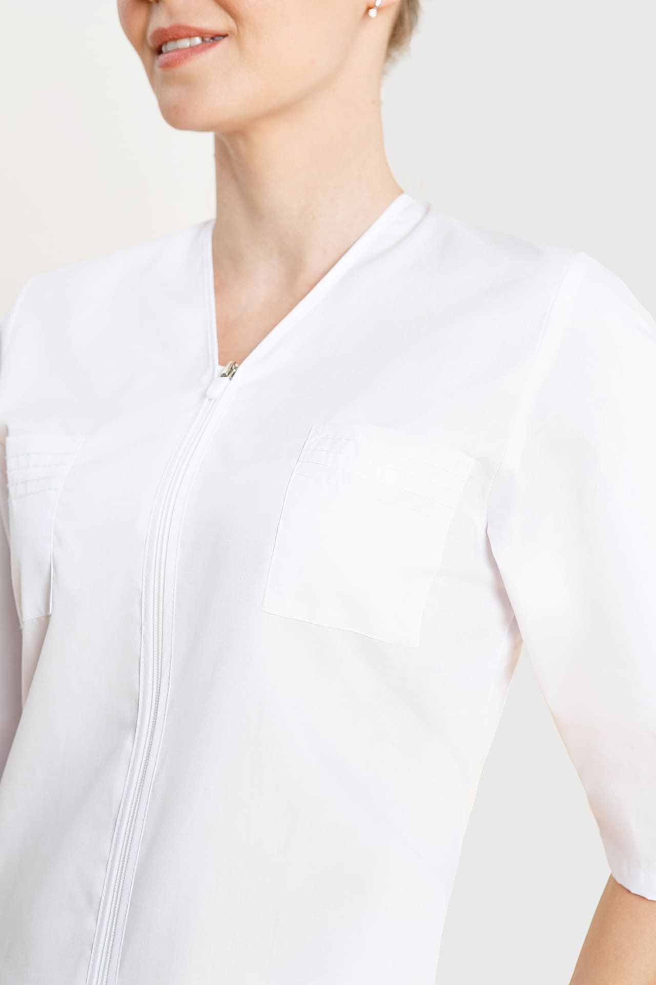 66194 Куртка "Сервис" белая  Медицинская одежда  размер 52/158-164 Спецодежда  - Вид №7