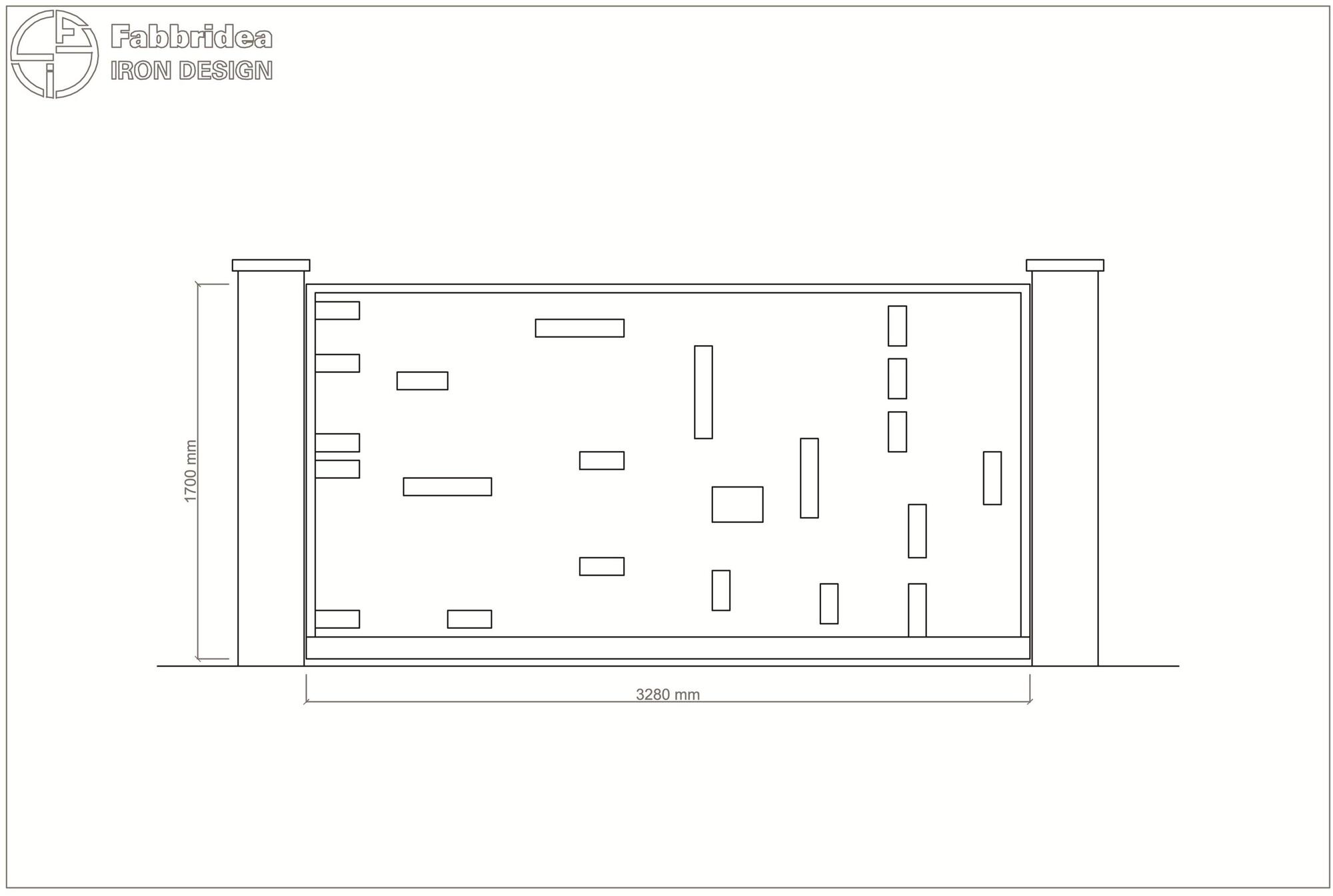 Fabbridea Раздвижные железные ворота sun-id-1352333 - Вид №2