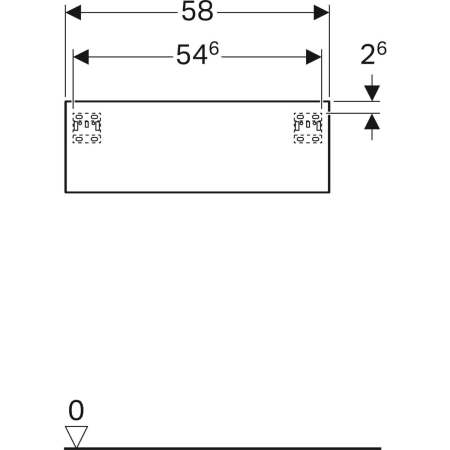 500.507.01.1 Шкафчик Geberit Xeno² с одним выдвижным ящиком Geberit  - Вид №3
