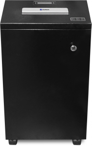 УО55-7 Уничтожитель документов , din p-7 (7 ур-нь секр.), фрагмент 0,8х2мм, 8-9 лист (70г/м2), 55 литров Гелеос