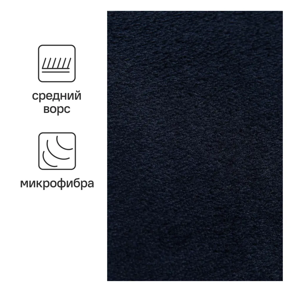 Плед Flandria 200x220 см микрофибра цвет черно-синий 89368078 STLM-2008467 Santreyd - Вид №1