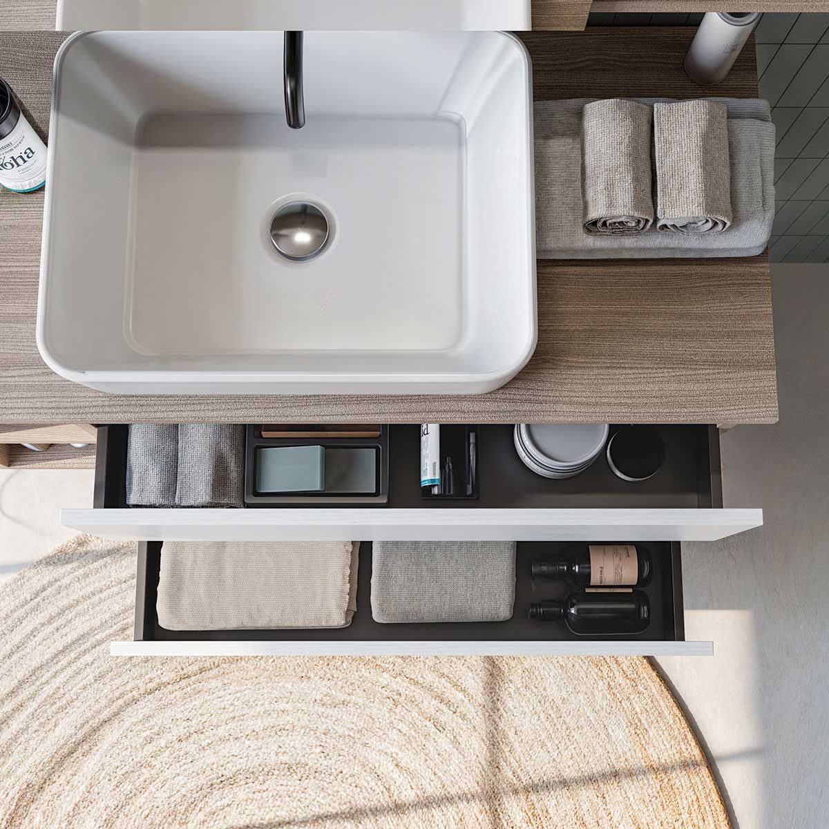 Деревянный подвесной умывальник с зеркалом LEGNOBAGNO Экспресс ARCH-00016003