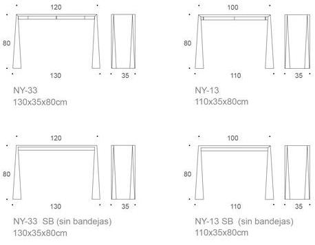 Kendo Mobiliario Консоль из мдф с ящиками Naruk sun-id-1499161 - Вид №9