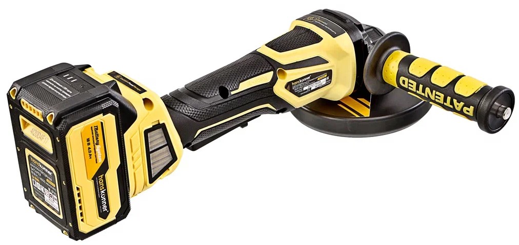 Углошлифовальная машина (УШМ) Hanskonner HAG1812E 1BatterySystem 18V 9157059 STDN-0008765 - Вид №1