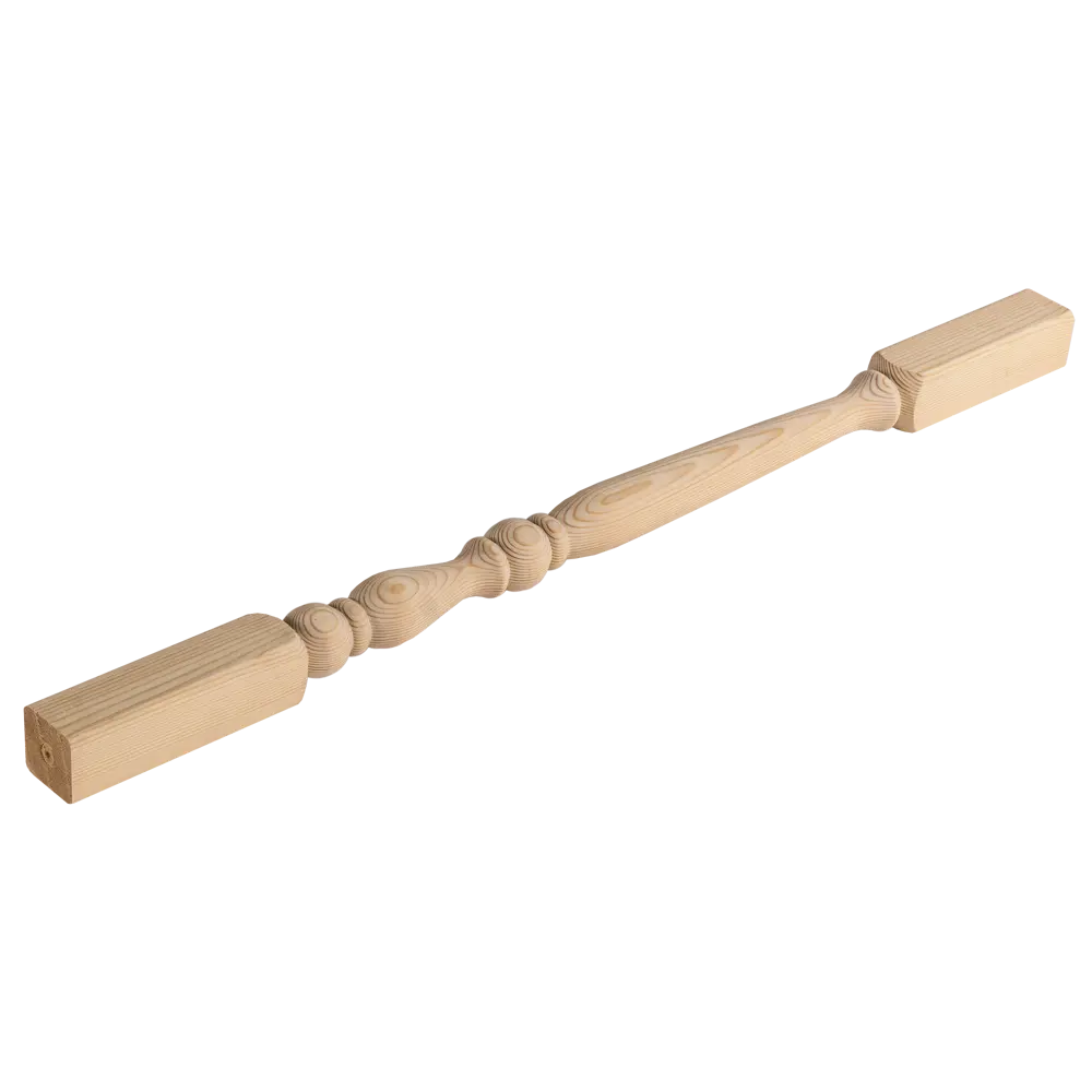 Балясина сращенная хвоя сорт Экстра точёная 50x50x900 мм 81990102 STLM-2131587 Santreyd Яблоко - Вид №2