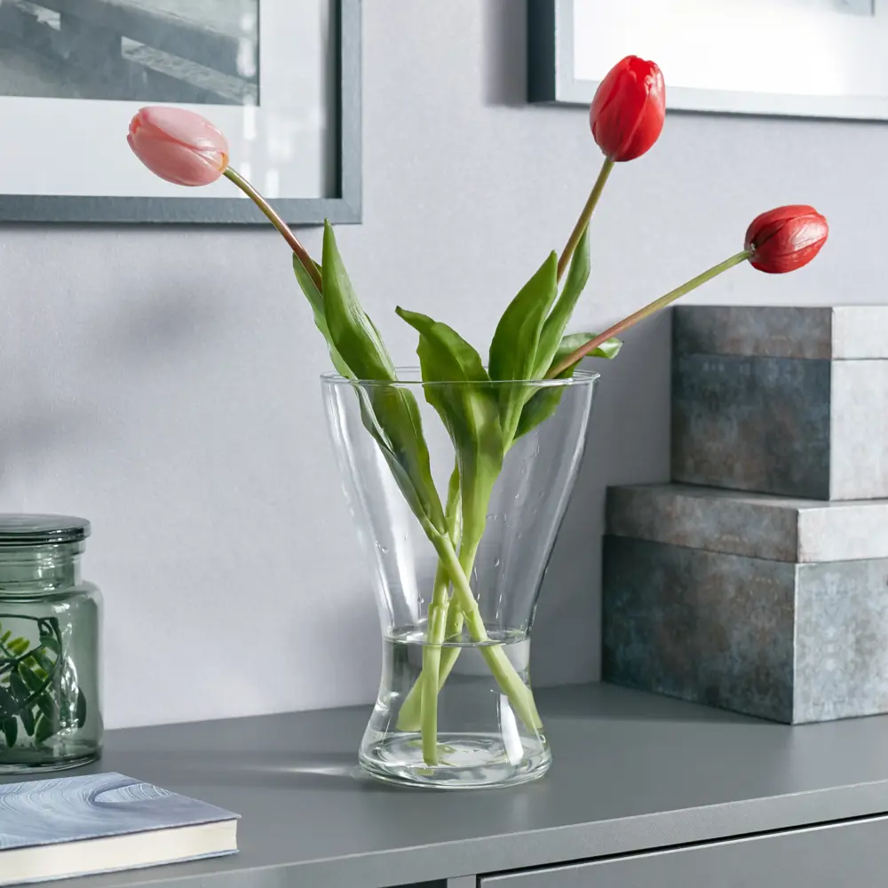 Ваза Santreyd VAMP — прозрачный стеклянный декор для интерьера 82554482 STLM-0029727