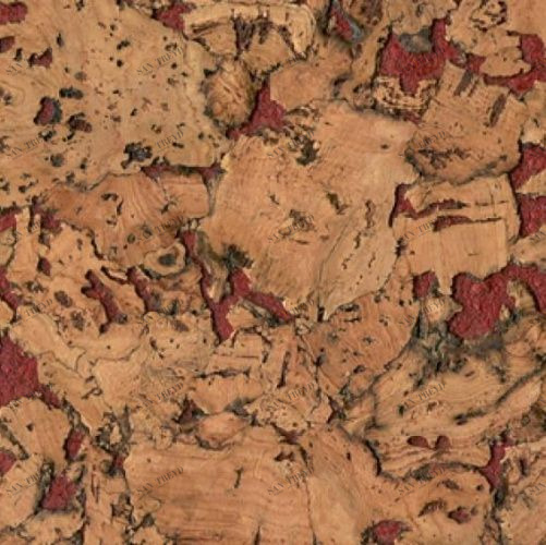 Пробка CorkStyle Wall design Monte Red (Гладкая) 600х300 мм 1000900041