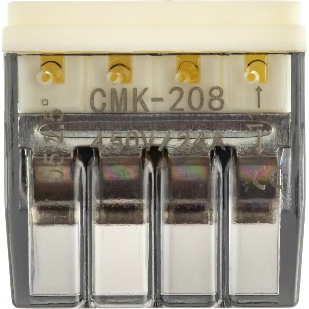 84509784 Клеммы монтажные самозажимные с пастой Duwi СМК 772-208 8-проводные 2,5мм² прозрачные 5шт 26733 1 STLM-1117236  - Вид №5