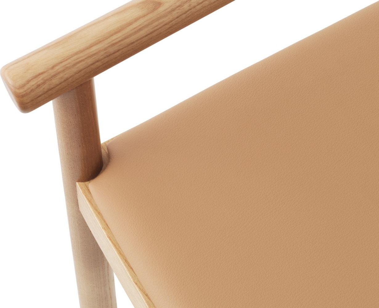 1401906 Обивка кресла Timb Lounge, кожа Tan / Camel Normann Copenhagen  - Вид №3