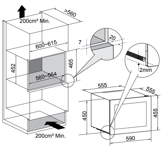 5366866 Винный шкаф Temptech OZ45SB черный STDN-0039607 - Вид №7