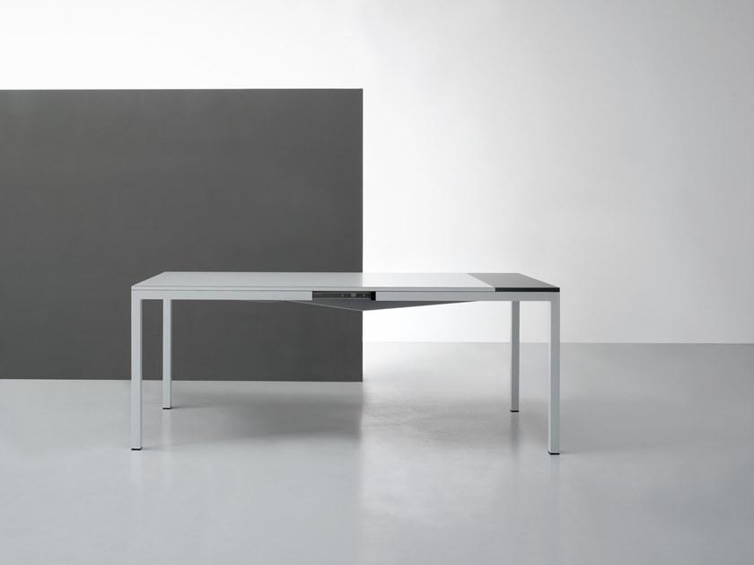 De Rosso Прямоугольный раздвижной стол со столешницей из hpl Square sun-id-1473120 - Вид №2