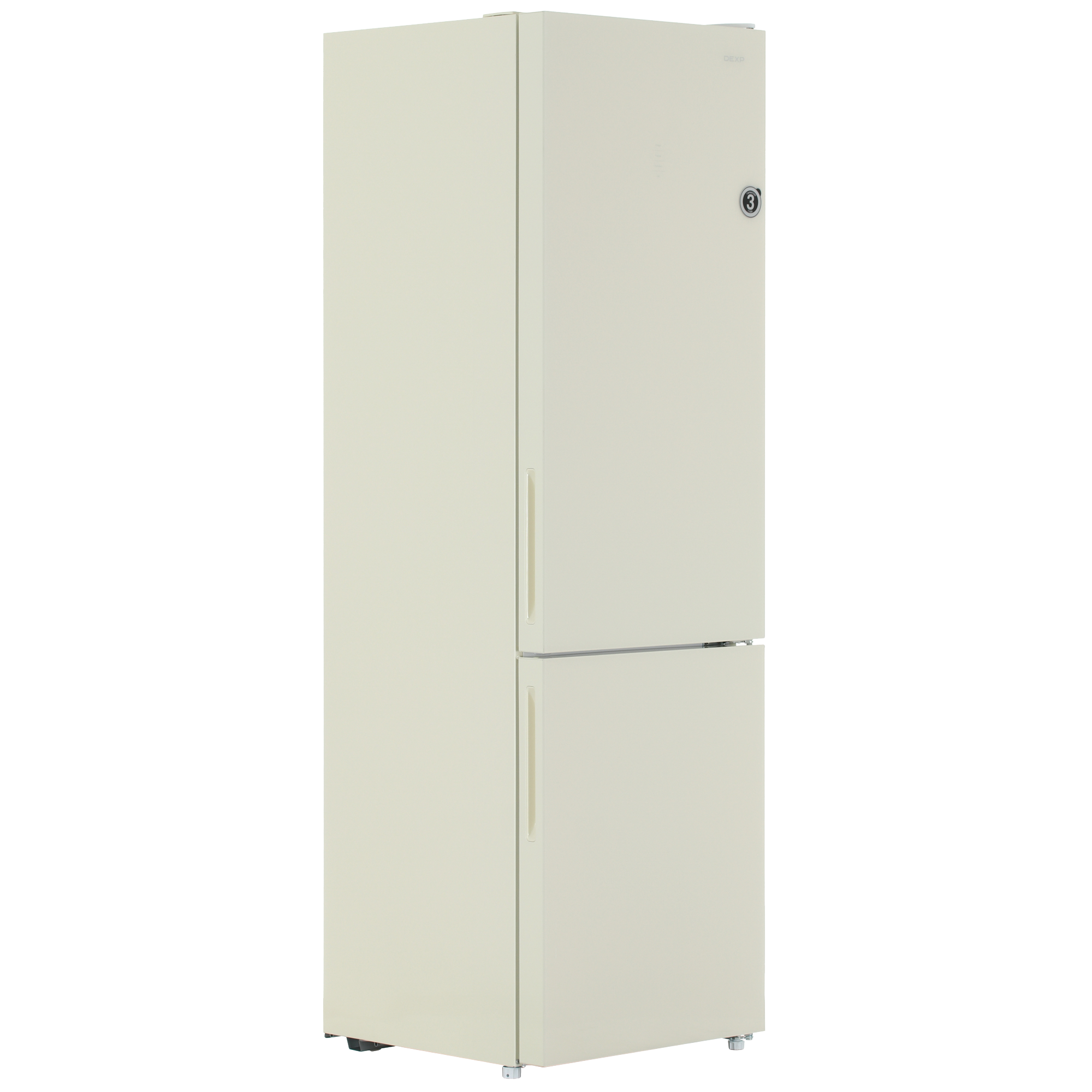 9136756 Холодильник с морозильником   DEXP RF-CN350DMG/S бежевый STDN-0124066